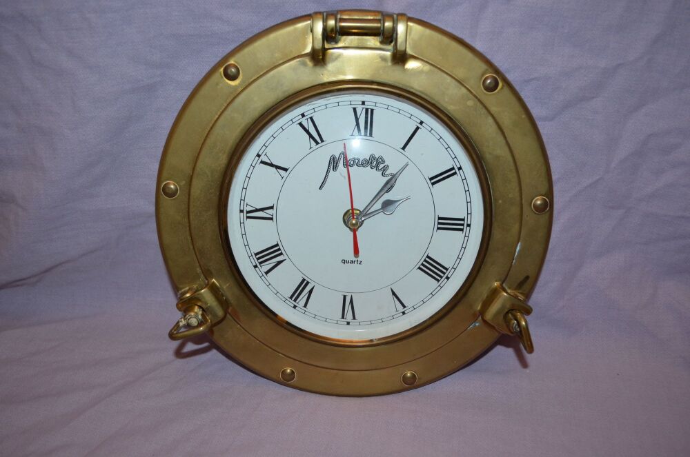 Brass Porthole Wall Clock