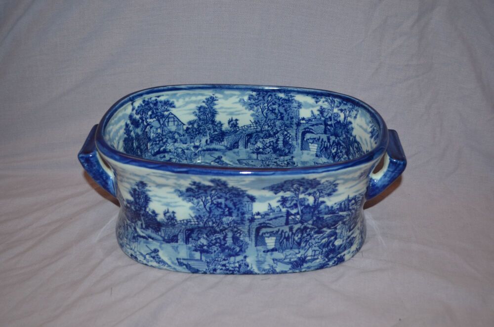 Blue and White Footbath, Wine Cooler, Planter