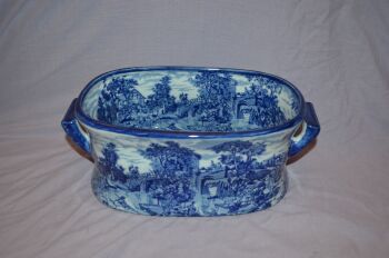 Blue and White Footbath, Wine Cooler, Planter