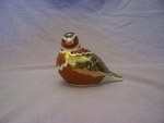 Royal Crown Derby Gold Stop Chaffinch Bird Paperweight.