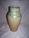Large Upchurch Vase. 1920's. Blue & Brown. Studio Pottery.