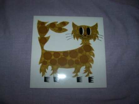 Retro Kenneth Townsend Cat Tile