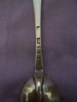 Solid Silver Rattail Spoon. London 1721. Andrew Archer. George 1
