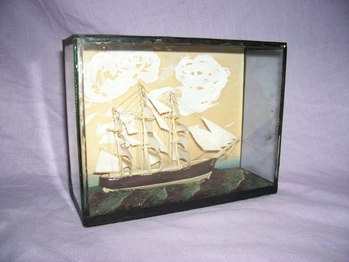 Miniature Diorama of a Sailing Ship. #1