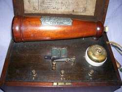 Griggs Conical Electro Magnetic Machine. 1873. Mahogany Case