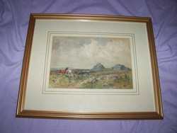 Pil Tor Dartmoor signed Watercolour Edwin Charles Pascoe Holman
