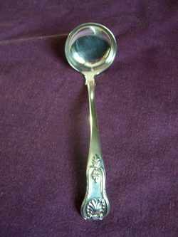 Solid Silver Sauce Ladle. 1838 Edinburgh