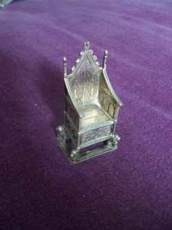 Solid Silver Coronation Throne London 1910
