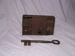 Victorian Lock with key. (2)