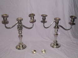 Pair of Silver Plated Candelabra. (2)