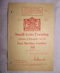 WW2 Small Arms Training Booklet. Sten Machine Gun.