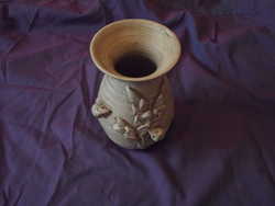 Medium Studio Pottery Vase with Mice Detail. (2)