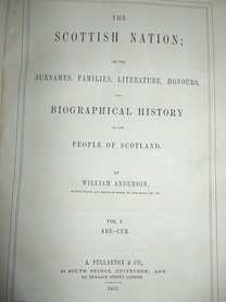 The Scottish Nation by William Anderson. 1863 in three Volumes. (4)