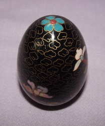 Cloisonne Black Egg. (3)