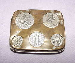 Vintage old metal Coin Holder