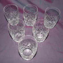 Set of 6 Stuart Crystal Tumblers Glengarry Pattern (2)