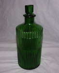 Green Glass Apothecary Bottle. 