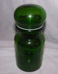 Green Glass Storage/Chemist Jar. 