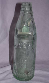 Victorian Codd Marble Bottle ‘C Pett’.