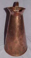 Arts and Crafts Hammered Copper Jug (2)