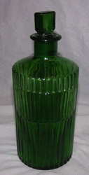 Green Glass Apothecary Bottle