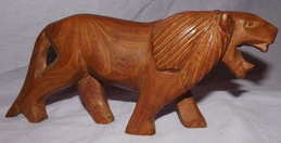 Carved Wooden Lion (2)