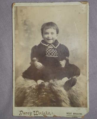 Edwardian Cabinet Photograph of Young Child.