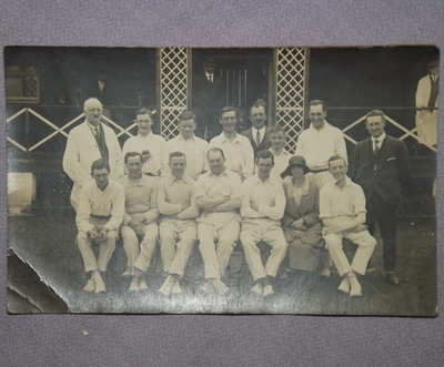 Postcard Photograph of Cricket Team 1920’s.