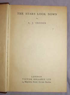 The Stars Look Down by A J Cronin (3)