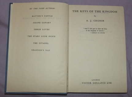 The Keys of the Kingdom by A J Cronin (3)