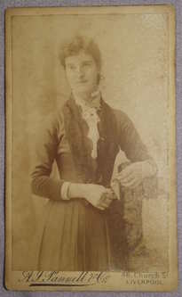 Victorian CDV Phtograph of a Standing Lady