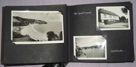 Photograph and Postcard Album 1950’s Devon, Dartmouth