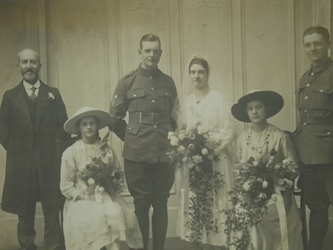 WW1 Wedding Group Photograph (2)