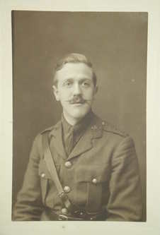 WW1 Photograph Soldier with Handlebar Moustache (2)