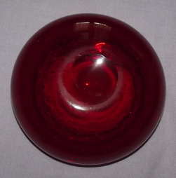 Whitefriars Red Bubble Bowl Ashtray (3)