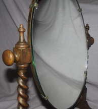 Oak Barley Twist Dressing Table Mirror (5)