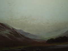Pair of Victorian Highland Mountain Landscape Oil paintings (7)