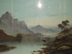 Pair of Victorian Highland Mountain Landscape Oil paintings (11)