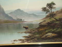 Pair of Victorian Highland Mountain Landscape Oil paintings (13)