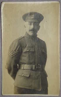 Postcard Photograph of WW1 Soldier or Officer
