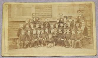 Victorian CDV Photograph of School Group