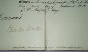 WW1 Royal Naval Reserve Commission 1915 (5)
