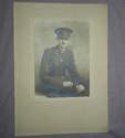 WW2 Large Photograph Soldier in Uniform Seated.  
