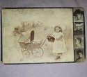 Victorian Cabinet Photograph Child with Pram.
