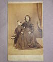 Victorian CDV Photograph Old Lady with a Child.
