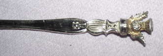 Silver Plated Spoon Scottish Thistle (3)