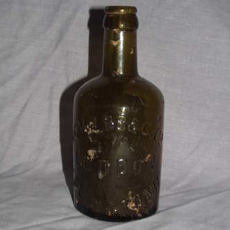Victorian Brown Bottle, J C Webb & Co. 