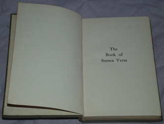 The Book of Sussex Verse C F Cook 1920 (2)
