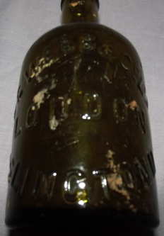 Victorian Brown Bottle, J C Webb &amp; Co