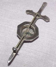 Scottish Agate Silver Brooch Kilt Pin Robert Allison (3)
